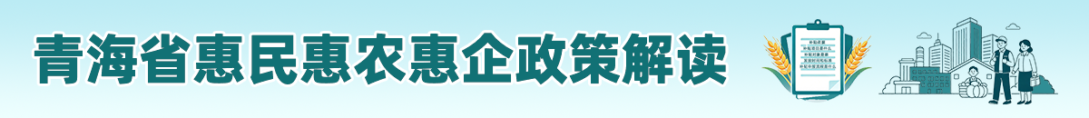 青海省惠民惠农惠企政策解读